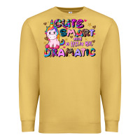 Antique Gold cute smart and a little bit dramatic Premium Sweatshirt - JahusDesignShop