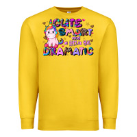 Lemon cute smart and a little bit dramatic Premium Sweatshirt - JahusDesignShop