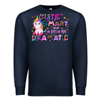 Navy cute smart and a little bit dramatic Premium Sweatshirt - JahusDesignShop
