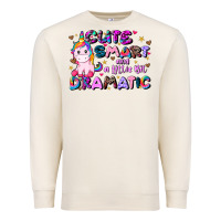 Sandshell cute smart and a little bit dramatic Premium Sweatshirt - JahusDesignShop
