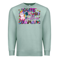 Seafoam cute smart and a little bit dramatic Premium Sweatshirt - JahusDesignShop