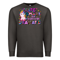 Smoke cute smart and a little bit dramatic Premium Sweatshirt - JahusDesignShop