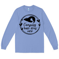 Colony Blue Camping Long Sleeve Tee - Unal Design