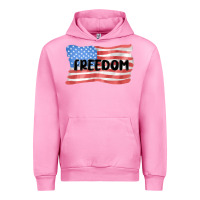 Fuchsia Pink freedom usa Urban Hoodie - MaliasSmallBusiness