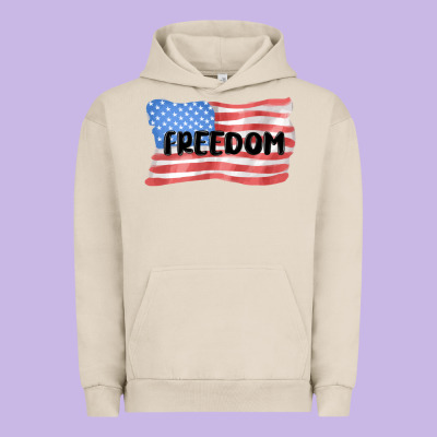 Freedom Usa Urban Hoodie Designed By Maliassmallbusiness