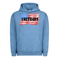 Pigment Pebble Blue freedom usa Urban Hoodie - MaliasSmallBusiness