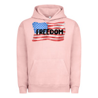 Pigment Salmon freedom usa Urban Hoodie - MaliasSmallBusiness