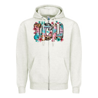Oatmeal Heather icu intensive care unit Zipper Hoodie - Zillion Design Studio