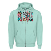 Seafoam icu intensive care unit Zipper Hoodie - Zillion Design Studio