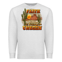 Oatmeal Heather faith is trusting the unseen Premium Sweatshirt - JahusDesignShop