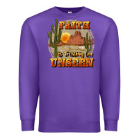 Purple faith is trusting the unseen Premium Sweatshirt - JahusDesignShop