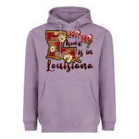 Lavender ho ho home is in louisiana Heavyweight Hoodie - FaDigitalArtStudio