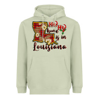 Matcha ho ho home is in louisiana Heavyweight Hoodie - FaDigitalArtStudio