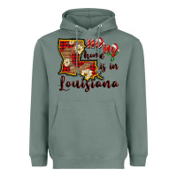 Sage ho ho home is in louisiana Heavyweight Hoodie - FaDigitalArtStudio