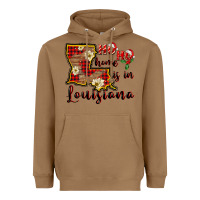 Toasted Coconut ho ho home is in louisiana Heavyweight Hoodie - FaDigitalArtStudio