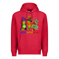 Cardinal Happy Hallothanksmas Premium Hoodie - NancyCooperArtShop