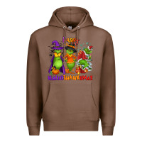 Chestnut Happy Hallothanksmas Premium Hoodie - NancyCooperArtShop