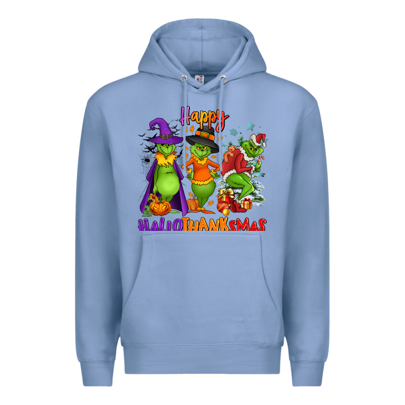 Happy Hallothanksmas Premium Hoodie by NancyCooperArtShop | Teevron