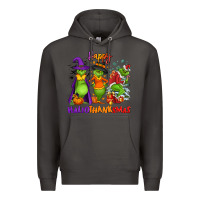 Smoke Happy Hallothanksmas Premium Hoodie - NancyCooperArtShop