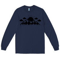 Navy View Long Sleeve Tee - Unal Design