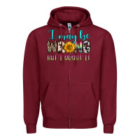 Burgundy i may be wrong but i doubt it Zipper Hoodie - Zillion Design Studio