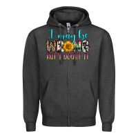Charcoal Heather i may be wrong but i doubt it Zipper Hoodie - Zillion Design Studio