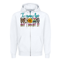 White i may be wrong but i doubt it Zipper Hoodie - Zillion Design Studio