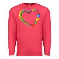 Cardinal autism heart Premium Sweatshirt - JahusDesignShop