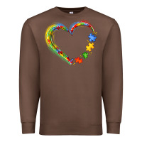 Chestnut autism heart Premium Sweatshirt - JahusDesignShop