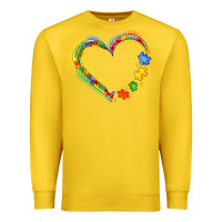 Lemon autism heart Premium Sweatshirt - JahusDesignShop