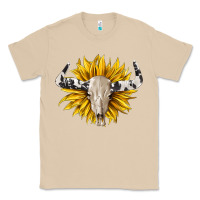 Mushroom cowhide bull skull and sunflower Classic Tee - BarkalooDesign
