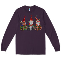 Plum ho ho. ho gnomes Long Sleeve Tee - BarkalooDesign