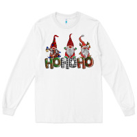 White ho ho. ho gnomes Long Sleeve Tee - BarkalooDesign