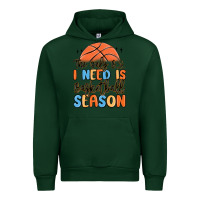 Forest Green the only b.s. i need is basketball season Urban Hoodie - MaliasSmallBusiness