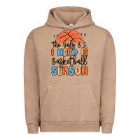 Pigment Burro the only b.s. i need is basketball season Urban Hoodie - MaliasSmallBusiness