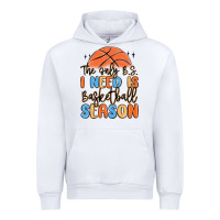 White the only b.s. i need is basketball season Urban Hoodie - MaliasSmallBusiness