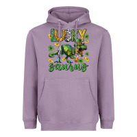 Lavender Lucky saurus st.patricks day Heavyweight Hoodie - Neo Western