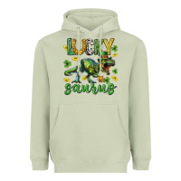 Matcha Lucky saurus st.patricks day Heavyweight Hoodie - Neo Western