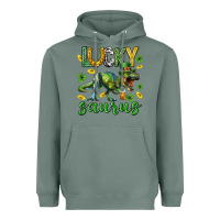 Sage Lucky saurus st.patricks day Heavyweight Hoodie - Neo Western