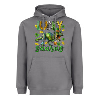 Lucky Saurus St.patricks Day Heavyweight Hoodie | Teevron