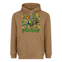 Toasted Coconut Lucky saurus st.patricks day Heavyweight Hoodie - Neo Western