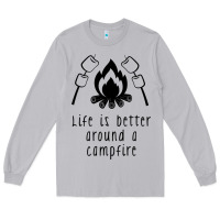 Moon Dust life is better around a campfire Long Sleeve Tee - Unal Design