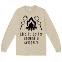Mushroom life is better around a campfire Long Sleeve Tee - Unal Design