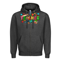Charcoal Heather teacher Zipper Hoodie - texasbilliewilder