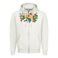 Oatmeal Heather teacher Zipper Hoodie - texasbilliewilder
