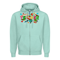 Seafoam teacher Zipper Hoodie - texasbilliewilder