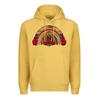 Antique Gold lady of guadalupe rainbow Premium Hoodie - Jasminsmagicworld