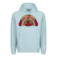 Blue Mist lady of guadalupe rainbow Premium Hoodie - Jasminsmagicworld