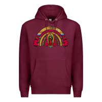 Burgundy lady of guadalupe rainbow Premium Hoodie - Jasminsmagicworld
