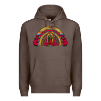 Coffee lady of guadalupe rainbow Premium Hoodie - Jasminsmagicworld